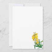 Elegant Moderne Floral Waterverf Kaart (Achterkant)