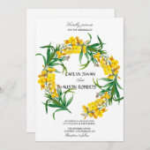 Elegant Moderne Floral Waterverf Kaart (Voorkant / Achterkant)