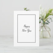 Elegant Moderne Gelukkig Nieuwjaar Business Logo Feestdagenkaart (Staand voorkant)