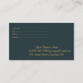 Elegant moderne geometrische goudlijnen, Confetti Kortingskaartje (Achterkant)