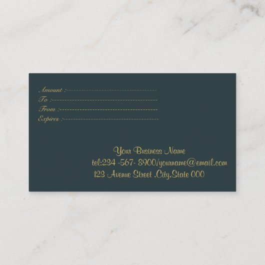 Elegant moderne geometrische goudlijnen, Confetti Kortingskaartje (Achterkant)