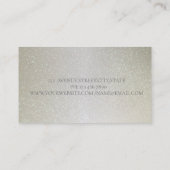 Elegant Moderne Gestreepte ,Glitter Visitekaartje (Achterkant)