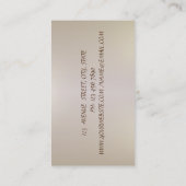 Elegant moderne gistdruppels, lippenstift visitekaartje (Achterkant)