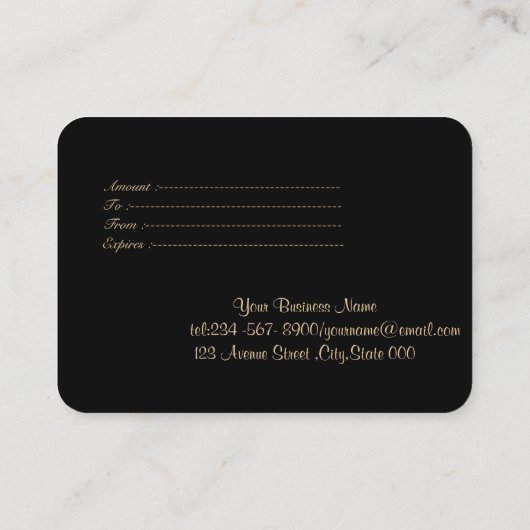 Elegant, moderne Gold-schijven, Confetti Kortingskaartje (Achterkant)