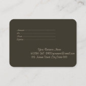 Elegant moderne Gold-schijven Kortingskaartje (Achterkant)