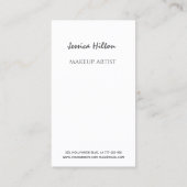 Elegant moderne gouden rode lippen visitekaartje (Achterkant)