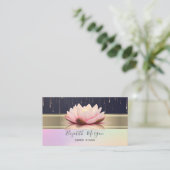 Elegant moderne gouden streep-tapestations visitekaartje (Staand voorkant)