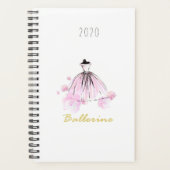 Elegant moderne grafische ballerine Waterverf Planner (Voorkant)