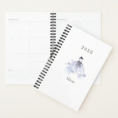 Elegant moderne grafische blauwe Waterverf Planner (Display)