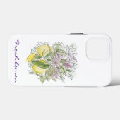 Elegant moderne grafische Waterverf Case-Mate iPhone Case (Achterkant (horizontaal))