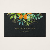 Elegant Moderne Greenery Botanische QR Code Visitekaartje (Voorkant)