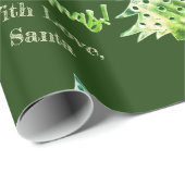 Elegant Moderne Groene Kerstboom Chic Cadeaupapier (Rol Hoek)