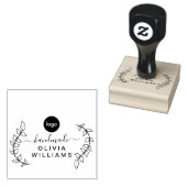 Elegant Moderne Handgemaakte Zaken Rubberstempel (Gestempeld)