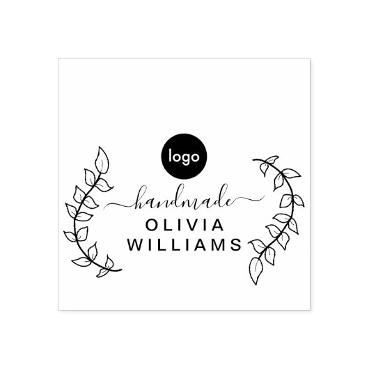 Elegant Moderne Handgemaakte Zaken Rubberstempel (Afrduk)