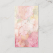 Elegant moderne heldere waterverf yoga visitekaartje (Achterkant)