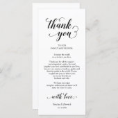 Elegant moderne instelling voor een inwendige plaa programmakaart (Voorkant / Achterkant)