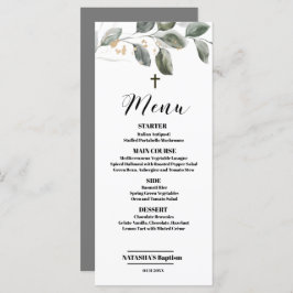 Elegant Moderne Kaart met 4 x 9 flatmenu