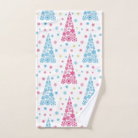 Elegant moderne kerstboom bad handdoek (Handdoek)