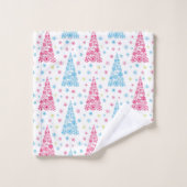 Elegant moderne kerstboom bad handdoek (Wasdoekje)