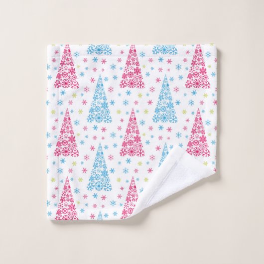 Elegant moderne kerstboom bad handdoek (Wasdoekje)