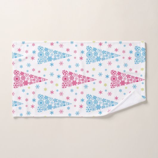 Elegant moderne kerstboom bad handdoek (Handdoek)