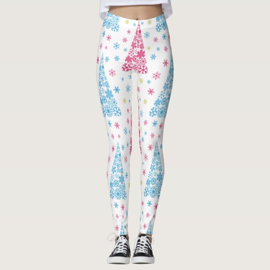 Elegant moderne kerstboom leggings (Voorkant)