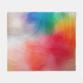 Elegant moderne kleurrijke Abstracte lege Sjabloon Fleece Deken (Voorkant (Horizontaal))