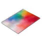 Elegant moderne kleurrijke Abstracte lege Sjabloon Notitieboek (Linkerzijde)