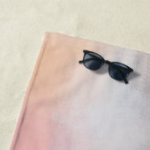 Elegant moderne kleurrijke Abstracte lege Sjabloon Strandlaken (In situ)