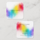 Elegant moderne, kleurrijke professionele Sjabloon Vierkante Visitekaartje (Voorkant / Achterkant)