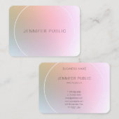 Elegant moderne, kleurrijke professionele Sjabloon Visitekaartje (Voorkant / Achterkant)