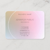 Elegant moderne, kleurrijke professionele Sjabloon Visitekaartje (Achterkant)