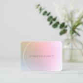 Elegant moderne, kleurrijke professionele Sjabloon Visitekaartje (Staand voorkant)