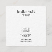 Elegant moderne kleurrijke Sjabloon Abstracte kuns Vierkante Visitekaartje (Achterkant)