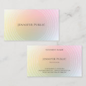 Elegant moderne kleurrijke Sjabloon Professional Visitekaartje (Voorkant / Achterkant)