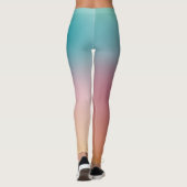 Elegant moderne kleurrijke Sjabloon rood geel blau Leggings (Achterkant)
