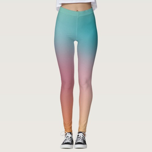 Elegant moderne kleurrijke Sjabloon rood geel blau Leggings (Voorkant)