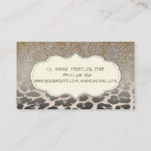 Elegant Moderne Loodprinter Glitter Ombre Visitekaartje (Achterkant)