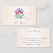 Elegant moderne Macarons, zoete bakkerij Visitekaartje (Voorkant / Achterkant)