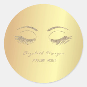 Elegant moderne meisjesachtig,nepnagels,namaak wim ronde sticker