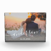 Elegant moderne, minimale aangepaste familiefoto fotoblokken (Voorkant)