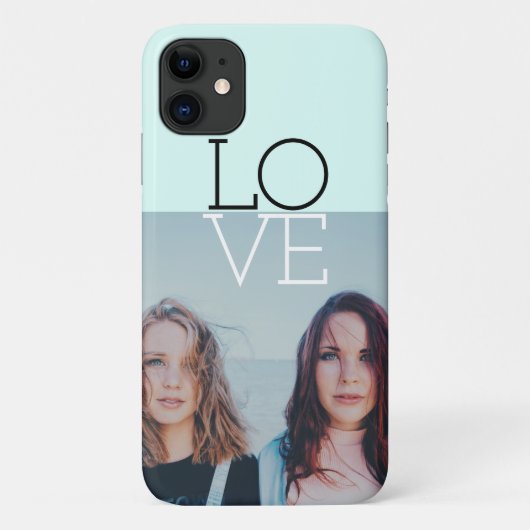 Elegant moderne, minimale persoonlijke liefdesfoto Case-Mate iPhone case (Achterkant)