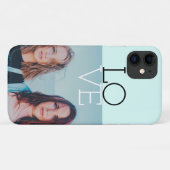 Elegant moderne, minimale persoonlijke liefdesfoto Case-Mate iPhone case (Achterkant (horizontaal))