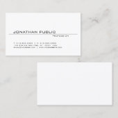 Elegant Moderne Minimale Professionele Schone Graf Visitekaartje (Voorkant / Achterkant)