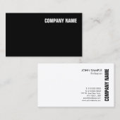 Elegant Moderne Minimale Professionele Sjabloon Visitekaartje (Voorkant / Achterkant)