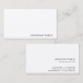 Elegant Moderne Minimale Professionele Sjabloon Visitekaartje (Voorkant / Achterkant)