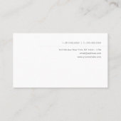 Elegant Moderne Minimale Professionele Sjabloon Visitekaartje (Achterkant)
