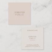 Elegant Moderne Minimale Sjabloon Professional Vierkante Visitekaartje (Voorkant / Achterkant)