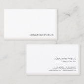 Elegant Moderne Minimale Sjabloon Professional Visitekaartje (Voorkant / Achterkant)