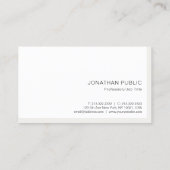 Elegant Moderne Minimale Sjabloon Professional Visitekaartje (Achterkant)